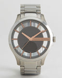  Shop Authentic Armani Exchange Hampton Chronograph Skeleton Black Dial Silver Steel Strap Watch For Men - AX2199 - Luxxuri