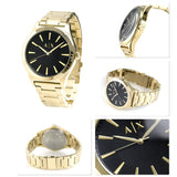  Shop Authentic Armani Exchange Nico Analog Black Dial Gold Steel Strap Watch For Men - AX2328 - Luxxuri