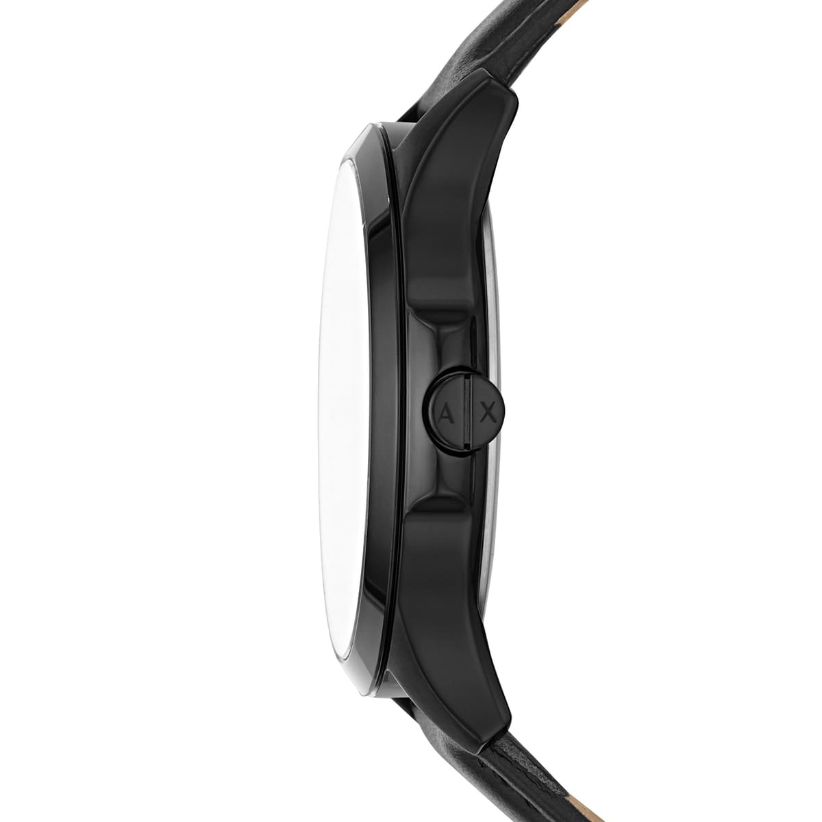  Shop Authentic Armani Exchange Hampton Quartz Blue Dial Black Leather Strap Watch for Men - AX2411 - Luxxuri