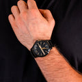  Shop Authentic Armani Exchange Hampton Chronograph Black Dial Black Steel Strap Watch For Men - AX2413 - Luxxuri