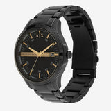  Shop Authentic Armani Exchange Hampton Chronograph Black Dial Black Steel Strap Watch For Men - AX2150 - Luxxuri