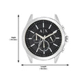  Shop Authentic Armani Exchange Drexler Chronograph Black Dial Silver Steel Strap Watch for Men - AX2600 - Luxxuri