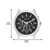  Shop Authentic Armani Exchange Drexler Chronograph Black Dial Silver Steel Strap Watch for Men - AX2600 - Luxxuri