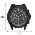  Shop Authentic Armani Exchange Drexler Chronograph Black Dial Black Steel Strap Watch For Men - AX2639 - Luxxuri