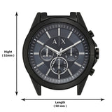  Shop Authentic Armani Exchange Drexler Chronograph Black Dial Black Steel Strap Watch For Men - AX2639 - Luxxuri