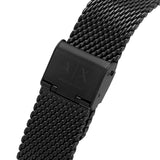  Shop Authentic Armani Exchange Cayde Chronograph Black Dial Black Mesh Strap Watch For Men - AX2716 - Luxxuri