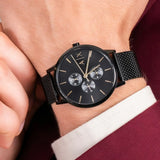  Shop Authentic Armani Exchange Cayde Chronograph Black Dial Black Mesh Strap Watch For Men - AX2716 - Luxxuri