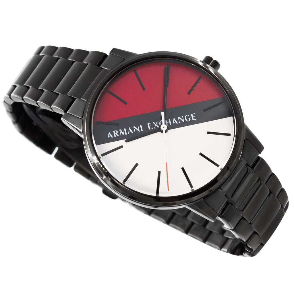  Shop Authentic Armani Exchange Cayde Multicolor Dial Black Steel Strap Watch For Men - AX2725 - Luxxuri