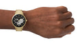  Shop Authentic Armani Exchange Cayde Chronograph Black Dial Gold Steel Strap Watch for Men - AX2747 - Luxxuri