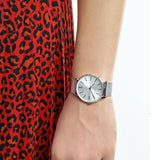  Shop Authentic Armani Exchange Lola Analog Silver Dial Silver Mesh Strap Watch For Women - AX5535 - Luxxuri