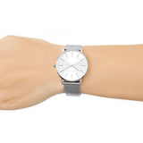  Shop Authentic Armani Exchange Lola Analog Silver Dial Silver Mesh Strap Watch For Women - AX5535 - Luxxuri