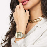  Shop Authentic Armani Exchange Lola Quartz Gold Dial Gold Mesh Strap Watch For Women - AX5801 - Luxxuri