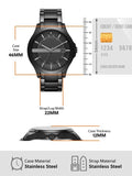  Shop Authentic Armani Exchange Hampton Black Dial Black Steel Strap Watch For Men - AX7101 - Luxxuri
