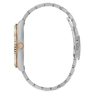 Guess Connoisseur Quartz Blue Dial Two Tone Steel Strap Watch For Men - GW0265G12