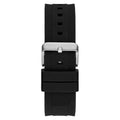 Guess Empire Chronograph Black Dial Black Silicon Strap Watch For Men - GW0583G1