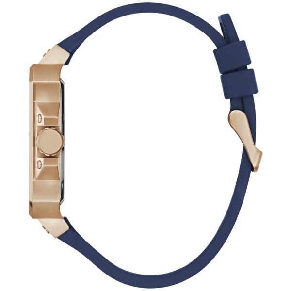  Shop Authentic Guess Leo Chronograph Blue Dial Blue Silicone Strap Watch For Men - GW0637G3 - Luxxuri