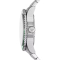 Emporio Armani Sea Explorer GMT Quartz Black Dial Silver Steel Strap Watch For Men - AR11589