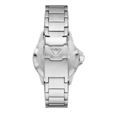  Shop Authentic Emporio Armani Sea Explorer GMT Blue Dial Silver Steel Strap Watch For Men - AR11590 - Luxxuri