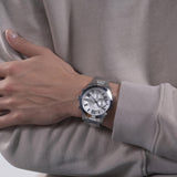  Shop Authentic Guess Atlas Chronograph Silver Dial Silver Steel Strap Watch For Men - W0668G7 - Luxxuri