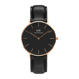  Shop Authentic Daniel Wellington Classic Sheffield Black Dial Black Leather Strap Watch For Men - DW00100127 - Luxxuri