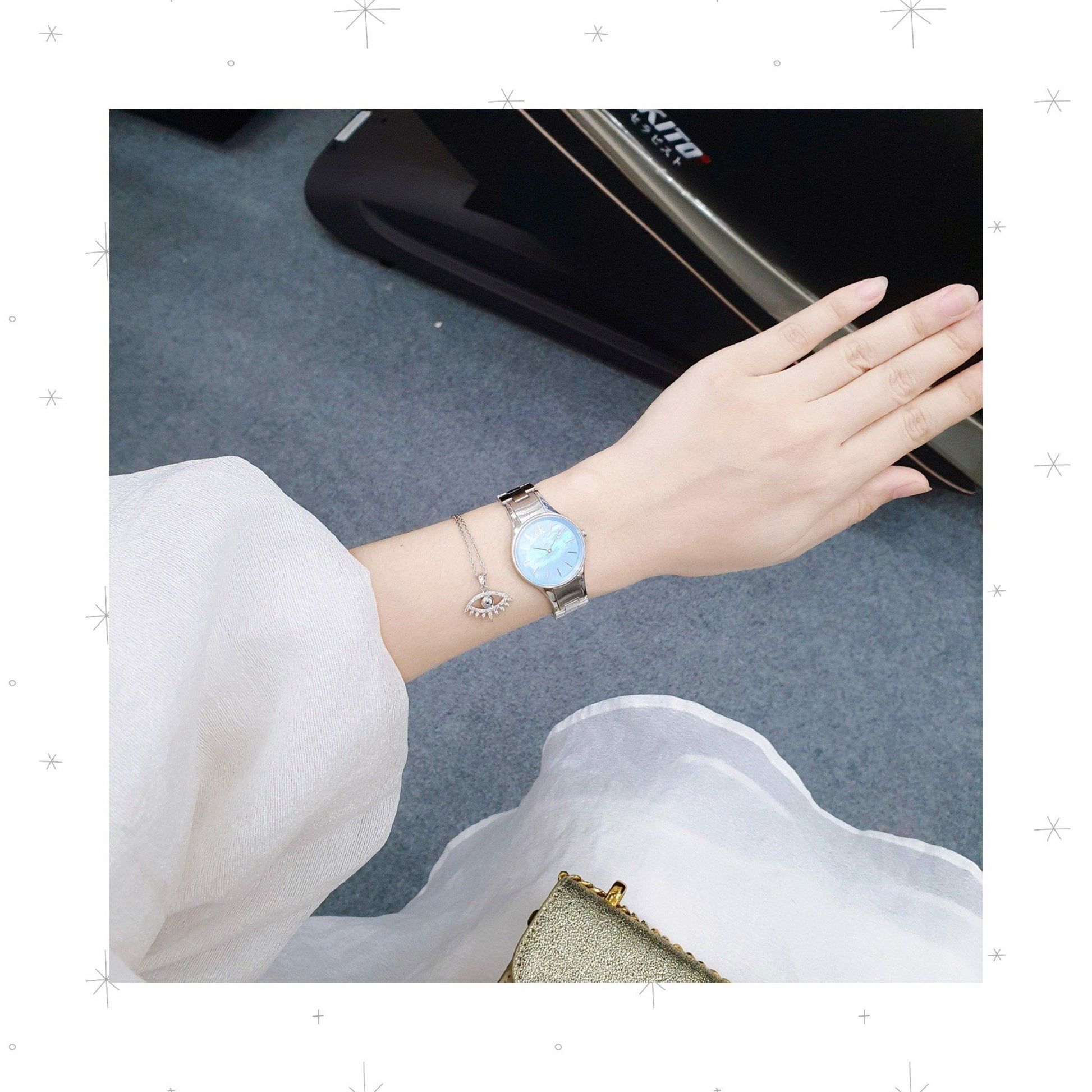  Shop Authentic Calvin Klein Simplicity Blue Dial Silver Steel Strap Watch for Women - K432314N - Luxxuri