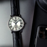  Shop Authentic Tissot Carson Premium Silver Dial Black Leather Strap Watch For Men - T122.410.16.033.00 - Luxxuri