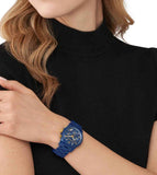  Shop Authentic Michael Kors Runway Analog Blue Dial Blue Steel Strap Watch for Women - MK7332 - Luxxuri