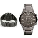 Shop Authentic Emporio Armani Classic Chronograph Grey Dial Grey Steel Strap Watch For Men - AR2454 - Luxxuri