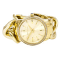  Shop Authentic Michael Kors Nini Three Hand Gold Dial Gold Steel Strap Watch For Women - MK3235 - Luxxuri