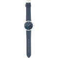  Shop Authentic Emporio Armani Giovanni T Bar Chronograph Quartz Blue Dial Blue Leather Strap Watch For Men - AR11226 - Luxxuri