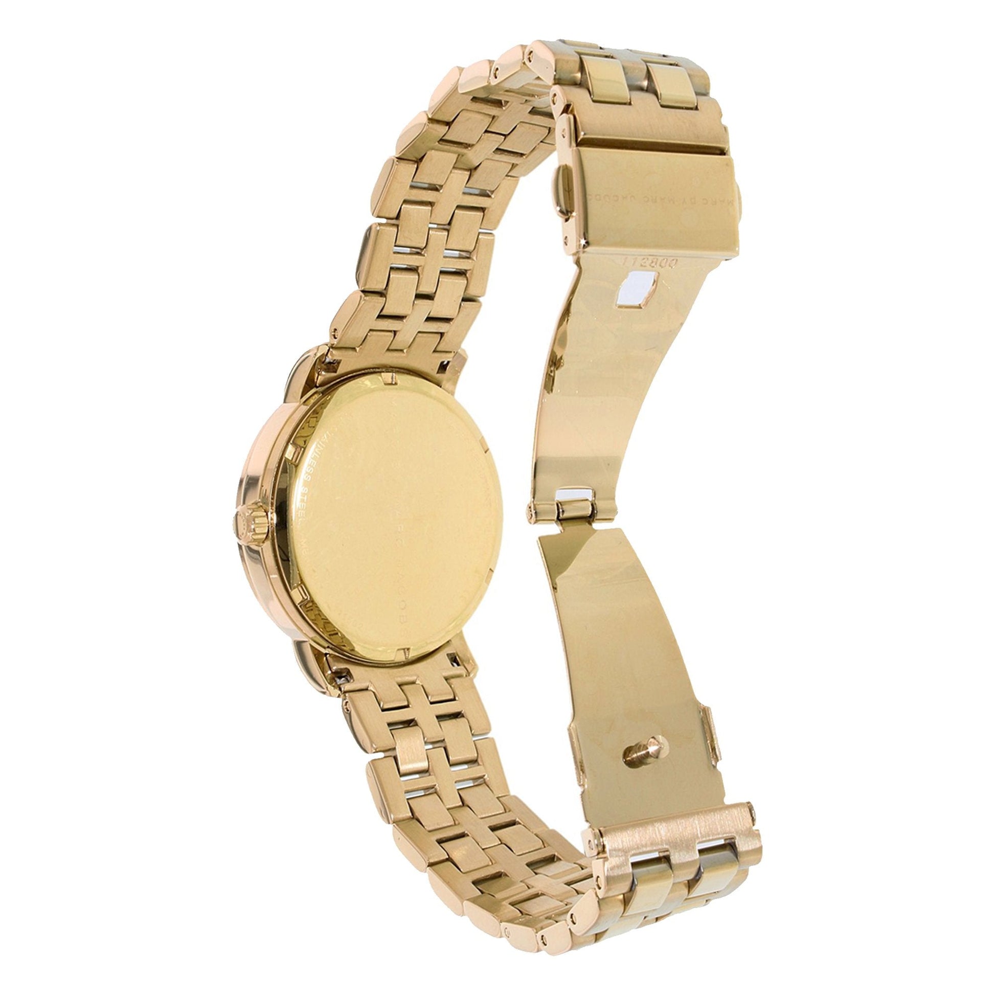  Shop Authentic Marc Jacobs Fergus White Dial Gold Steel Strap Watch for Women - MBM8647 - Luxxuri