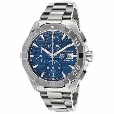  Shop Authentic Tag Heuer Aquaracer Caliber 16 Automatic Chronograph Blue Dial Silver Steel Strap Watch for Men - CAY2112.BA0927 - Luxxuri