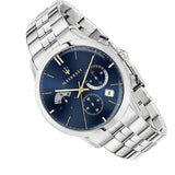  Shop Authentic Maserati Ricordo Chronograph Blue Dial Silver Steel Strap Watch For Men - R8873633001 - Luxxuri