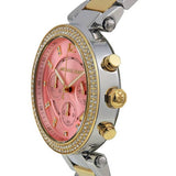  Shop Authentic Michael Kors Parker Pink Dial Two Tone Steel Strap Watch for Women - MK6140 - Luxxuri