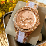  Shop Authentic Fossil Stella Multifunction Rose Gold Dial Two Tone Steel Strap Watch for Women - ES4755 - Luxxuri
