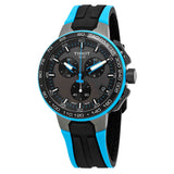  Shop Authentic Tissot T Race Cycling Chronograph Black Dial Two Tone Rubber Strap Watch For Men - T111.417.37.441.05 - Luxxuri
