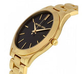  Shop Authentic Michael Kors Runway Black Dial Gold Steel Strap Watch for Women - MK3478 - Luxxuri
