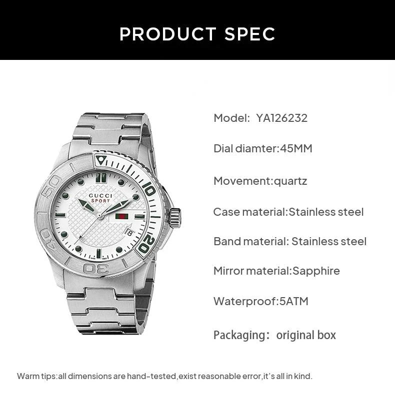  Shop Authentic Gucci G Timeless Silver Dial Silver Steel Strap Watch For Men - YA126232 - Luxxuri