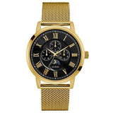  Shop Authentic Guess Delancy Black Dial Gold Mesh Bracelet Watch for Men - W0871G2 - Luxxuri