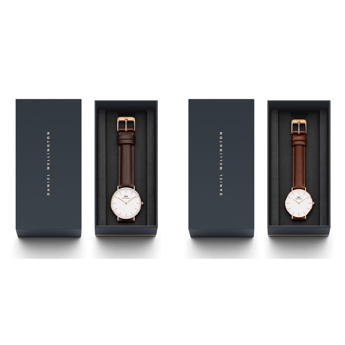  Shop Authentic Daniel Wellington Classic Bristol White Dial Brown Leather Strap Watch For Women - DW00100039 - Luxxuri