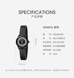  Shop Authentic Calvin Klein Minimal Diamonds Black Dial Black Mesh Bracelet Watch for Women - K3M2342R - Luxxuri