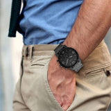  Shop Authentic Fossil Nate Chronograph Black Dial Black Steel Strap Watch for Men - JR1401 - Luxxuri