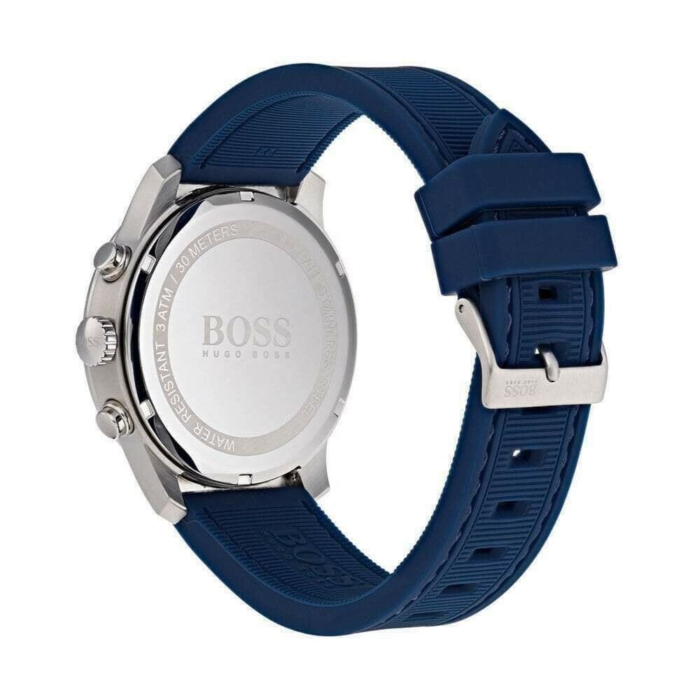  Shop Authentic Hugo Boss Professional Chronograph Blue Dial Blue Silicone Strap Watch for Men - 1513526 - Luxxuri