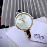  Shop Authentic Michael Kors Jaryn Quartz Gold Dial Two Tone Steel Strap Watch for Women - MK4341 - Luxxuri