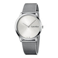  Shop Authentic Calvin Klein Minimal Silver Dial Silver Mesh Bracelet Watch for Men - K3M211Y6 - Luxxuri