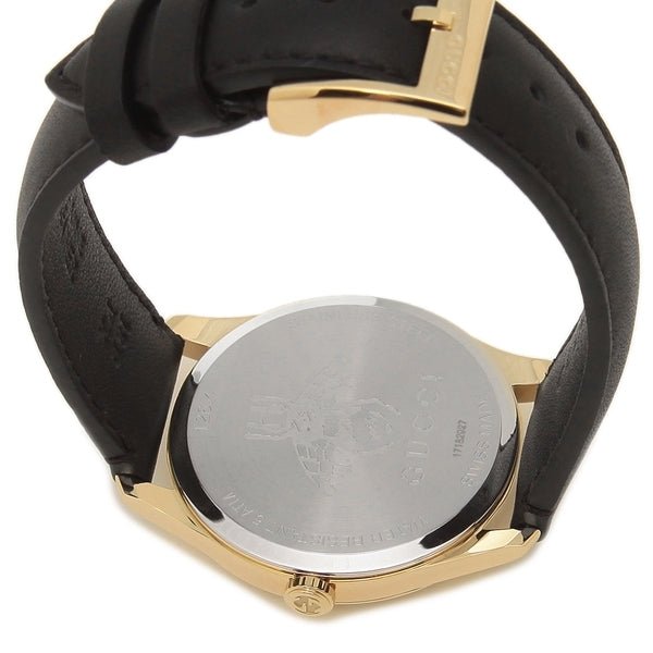  Shop Authentic Gucci G-Timeless Mother of Pearl Dial Black Leather Strap Watch For Women - YA126589 - Luxxuri