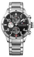  Shop Authentic Tommy Hilfiger Cool Sport Multifunction Black Dial Silver Steel Strap Watch for Men - 1791141 - Luxxuri