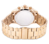  Shop Authentic Michael Kors Slim Runway Chronograph Gold Dial Gold Steel Strap Watch For Men - MK8909 - Luxxuri