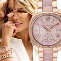  Shop Authentic Michael Kors Bryn Rose Gold Dial Two Tone Steel Strap Watch for Women - MK6135 - Luxxuri