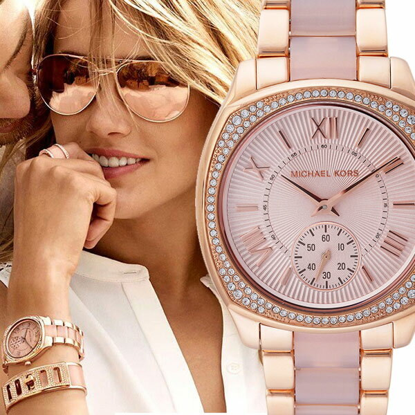  Shop Authentic Michael Kors Bryn Rose Gold Dial Two Tone Steel Strap Watch for Women - MK6135 - Luxxuri